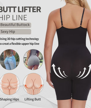 Corrigerende Bodysuit met Short: Buikcontrole, Taille Trainer & Billenlifter
