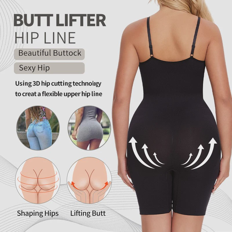 Corrigerende Bodysuit met Short: Buikcontrole, Taille Trainer & Billenlifter