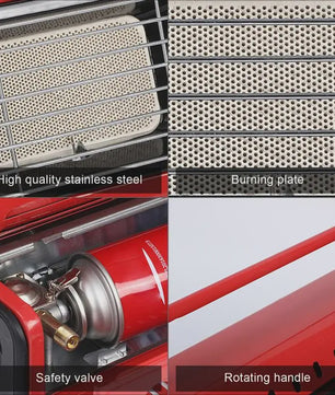 Draagbare Gas Heater - Compacte Terrasverwarmer voor Buiten, Garage & Werkplaats