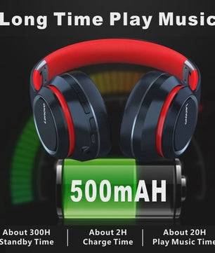 Lenovo HD200 Over-Ear Bluetooth Koptelefoon - Draadloos, Opvouwbaar, Noise Cancelling