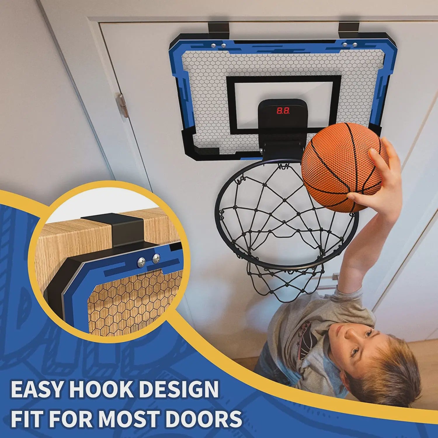 Mini Basketbalring met Elektronische Scoreteller - Indoor & Outdoor Speelplezier