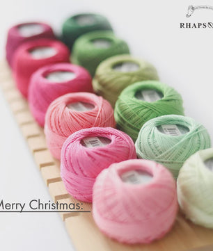 Rhapsody Pearl Cotton Garen Set - Maat 8 - 12 Bollen voor Haken, Borduren & Knutselen