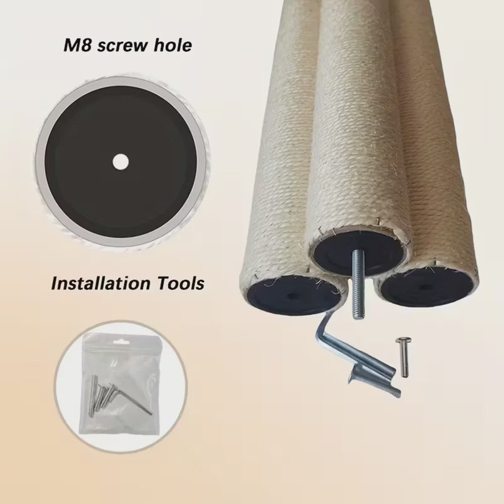 DIY Kattenkrabpaal Vervangingsonderdelen: Sisal Touw Krabpalen & Kartonnen Buizen
