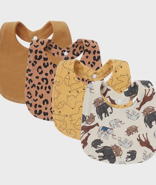 4-delige Baby Slab set met Cartoon Prints - Katoen - Voor Jongens & Meisjes