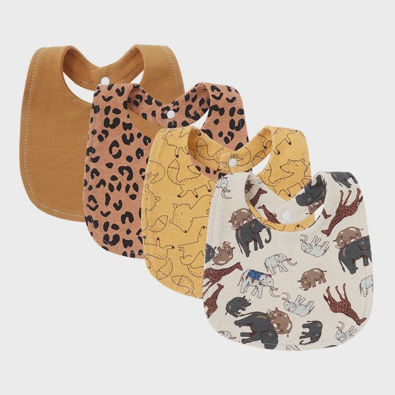 4-delige Baby Slab set met Cartoon Prints - Katoen - Voor Jongens & Meisjes