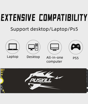 PUSKILL PCIe NVMe M.2 SSD 2280 - Snelle Interne Solid State Drive voor Laptop & Desktop (128GB - 1TB)