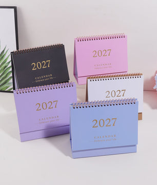 2027 Bureaukalender Maandkalender - Spiraalbinding, Opvouwbaar & Staand - Ideaal voor Planner, Kantoor & Thuis