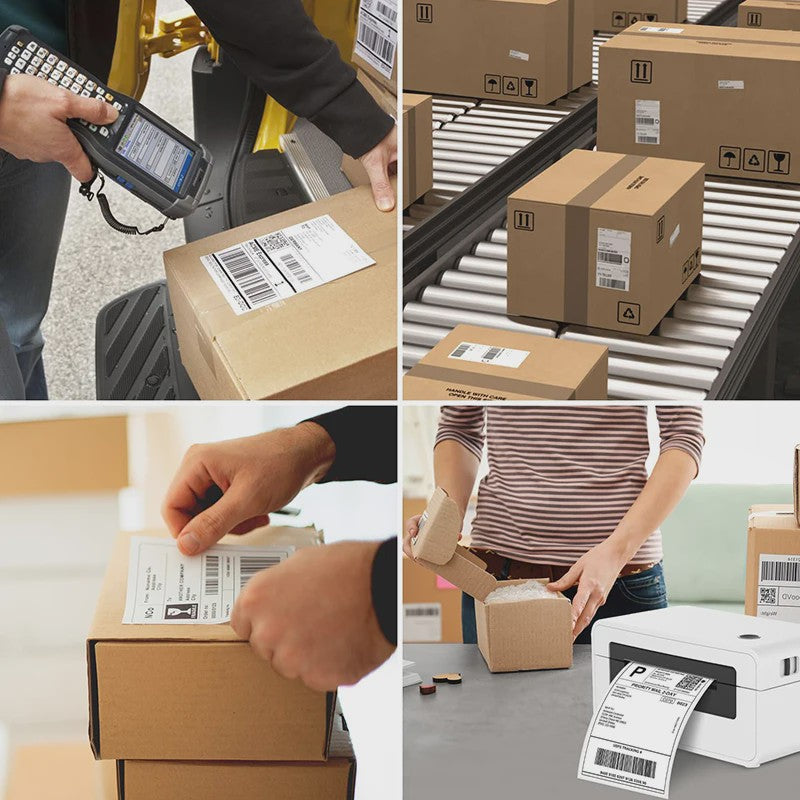 4x6 Inch Thermische Verzendlabels - 500 Stuks - Barcode & Logo Printen