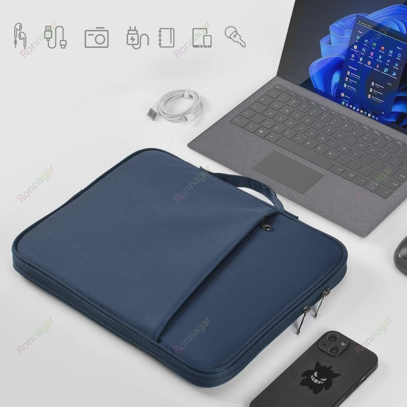 13 Inch Laptop Sleeve & Tas - Beschermhoes voor MacBook Air/Pro, Travel Case