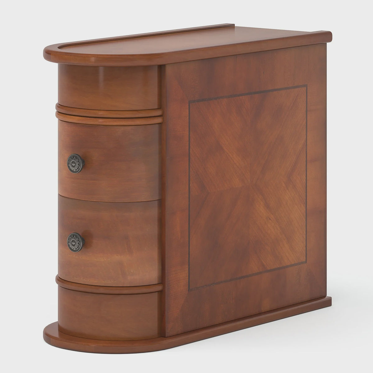 Nachtkastje met Lade - Smal Houten Bijzettafel voor Slaapkamer en Bank