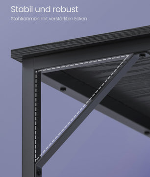 Industrieel Bureau 60x120 cm - Stijlvolle Computer- en Studiotafel voor Kantoor & Slaapkamer