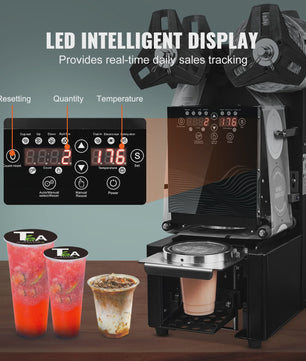 Volautomatische Cup Sealer Machine met LCD - 500-650 Cups/Uur