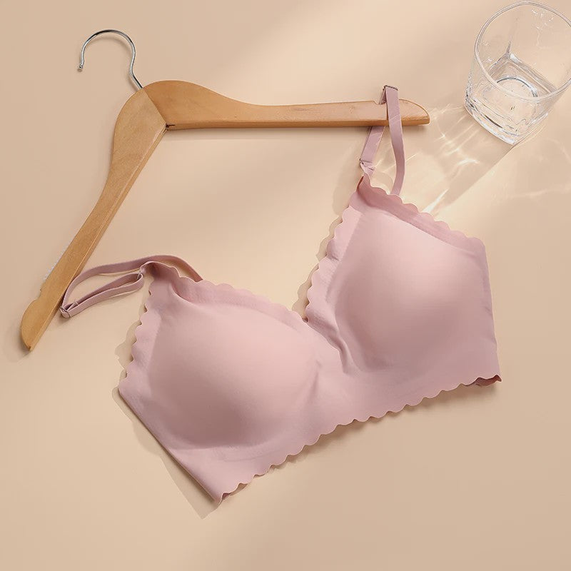 Naadloze Comfort Beha met Padded Cups en Golvende Rand - 9 Kleuren