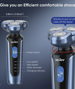 Elektrisch Scheerapparaat voor Mannen: 5-in-1 Multifunctioneel, Waterdicht & Oplaadbaar