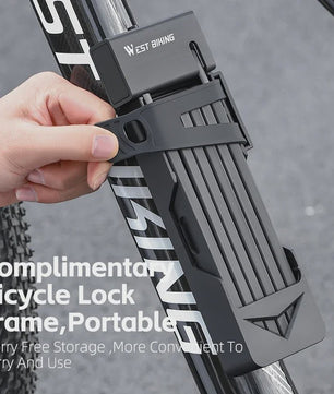 WEST BIKING Vouwbaar Fiets- en Motorslot - Sterke Beveiliging met ART Keurmerk