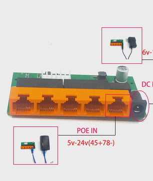 Gigabit Ethernet Switch 5/8 Poorten 10/100/1000Mbps RJ45 Desktop