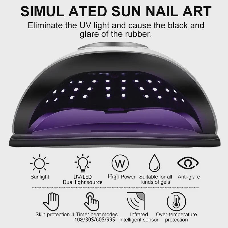 Professionele LED UV Nageldroger met LCD Display - Snel Gel Polish Drogen