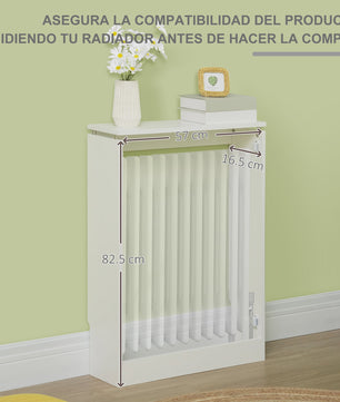 Moderne Witte MDF Radiatorombouw met Strak Design
