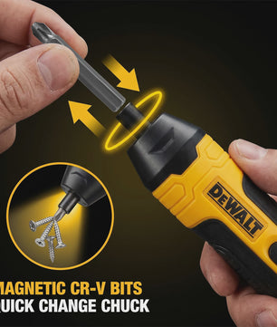 DEWALT Accuschroefmachine 3.6V 5Nm - Compacte Elektrische Schroevendraaier met 1/4" Chuck & 1300mAh Batterij