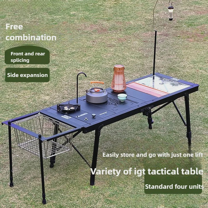 Aluminium IGT Campingtafel - Opvouwbaar, Ultralicht & Draagbaar voor Buiten BBQ