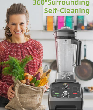BioloMix 2200W Krachtige Blender met Timer & 2L BPA-vrije Kan - Heavy Duty Mixer