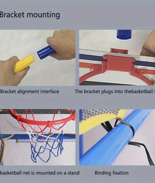 Arcade Basketbalspel Set - Indoor/Outdoor, Eenvoudige Installatie met Pomp & Ballen