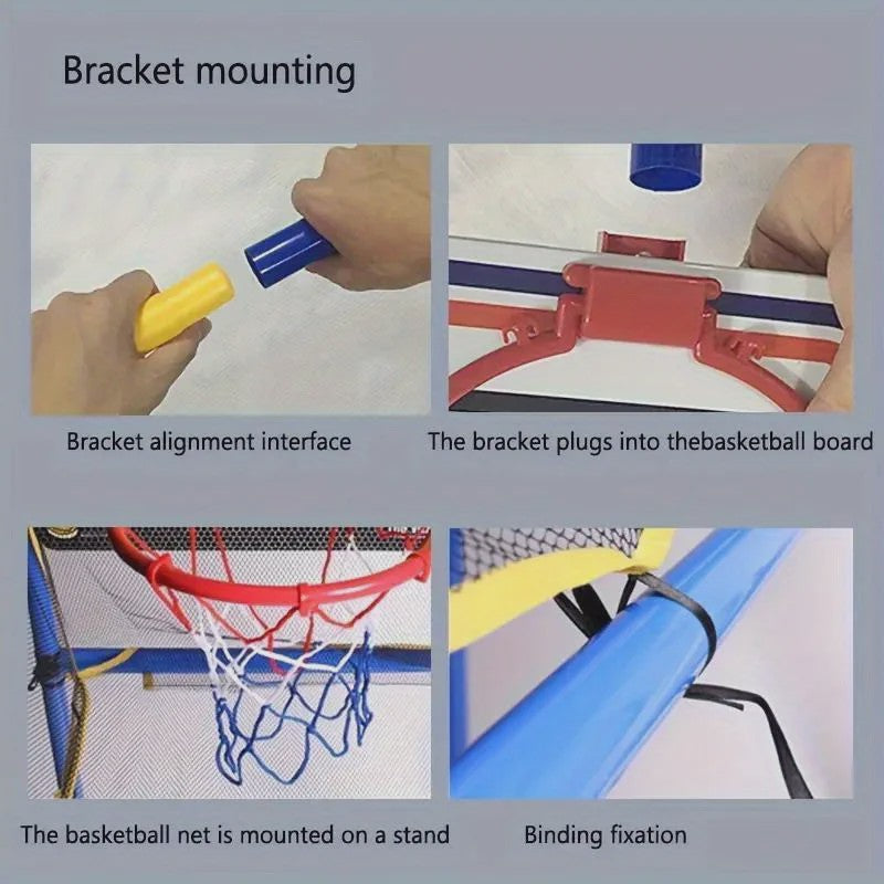 Arcade Basketbalspel Set - Indoor/Outdoor, Eenvoudige Installatie met Pomp & Ballen
