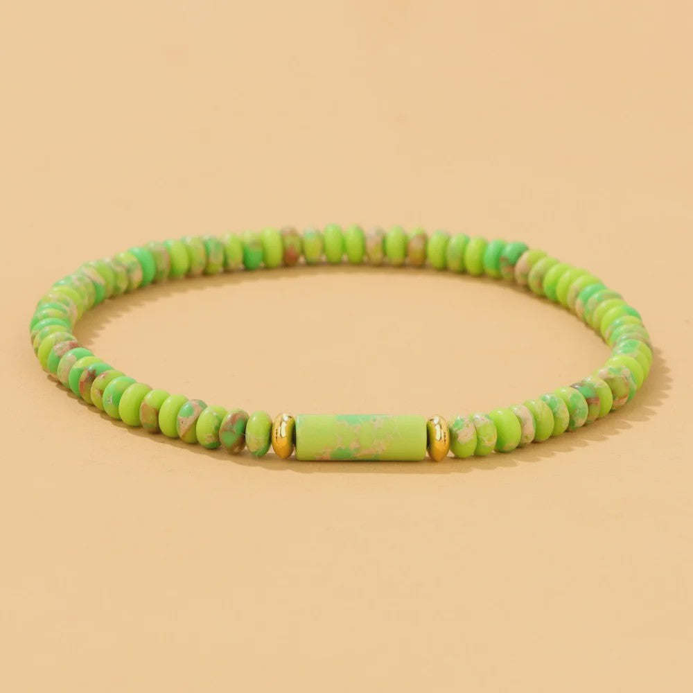 Natuurstenen Kralen Armbanden - Picasso Jasper & Zee Sediment Turquoise