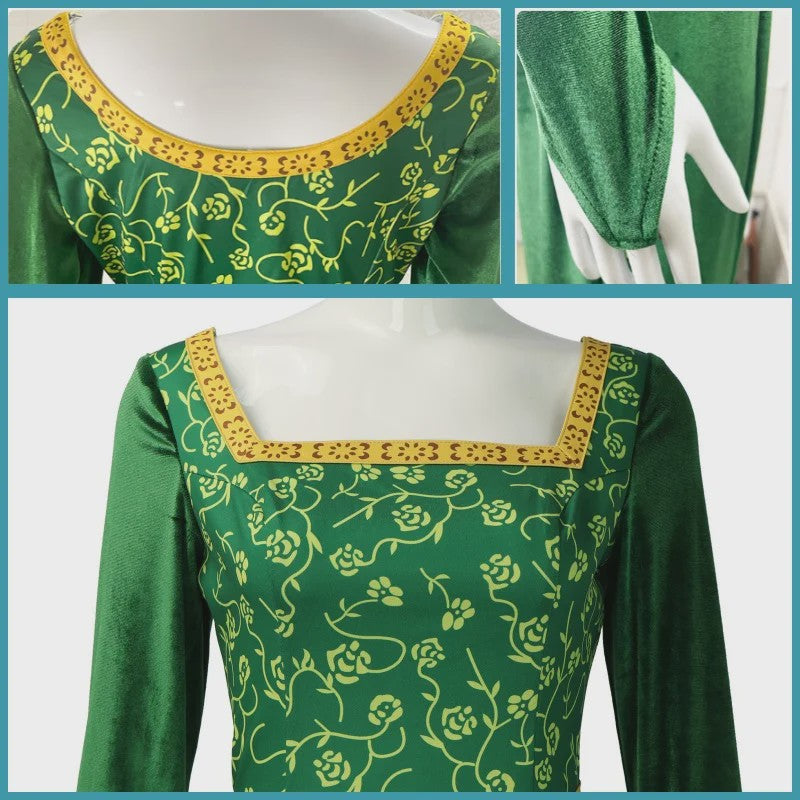 Prinses Fiona Jurk - Shrek Cosplay Kostuum voor Dames | Halloween & Feest