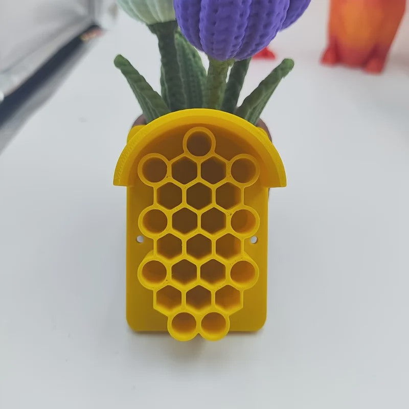 Geel Insectenhotel voor Nuttige Insecten - Kleine Bijenwoning voor Tuin & Buiten