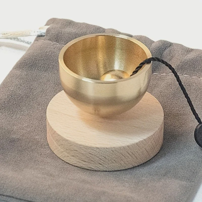 Mini Zangkom Set - Meditatie Klankschaal met Heldere Tonen, voor Yoga en Ontspanning