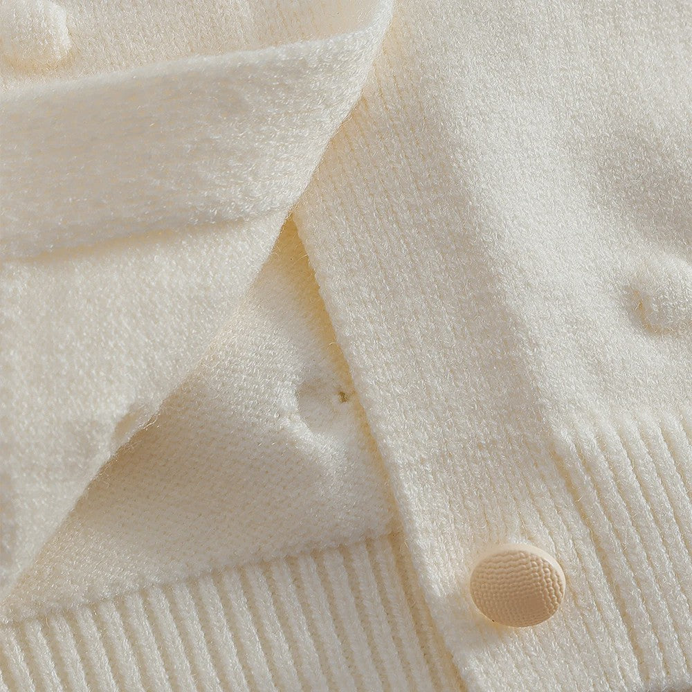 Zachte Gebreide Vestjes voor Meisjes (2-8 jaar) met Kleurrijke Bloemen - Perfect voor Herfst & Winter