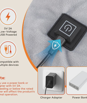 Elektrische Verwarmde Schouder-Nek Sjaal - Thermische Compressie voor Ontspanning en Warmte