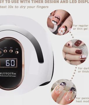 Professionele UV LED Nageldroger 168W - Snel Drogen van Acryl & Gel Polish