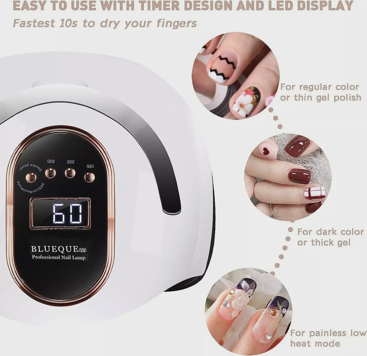 Professionele UV LED Nageldroger 168W - Snel Drogen van Acryl & Gel Polish