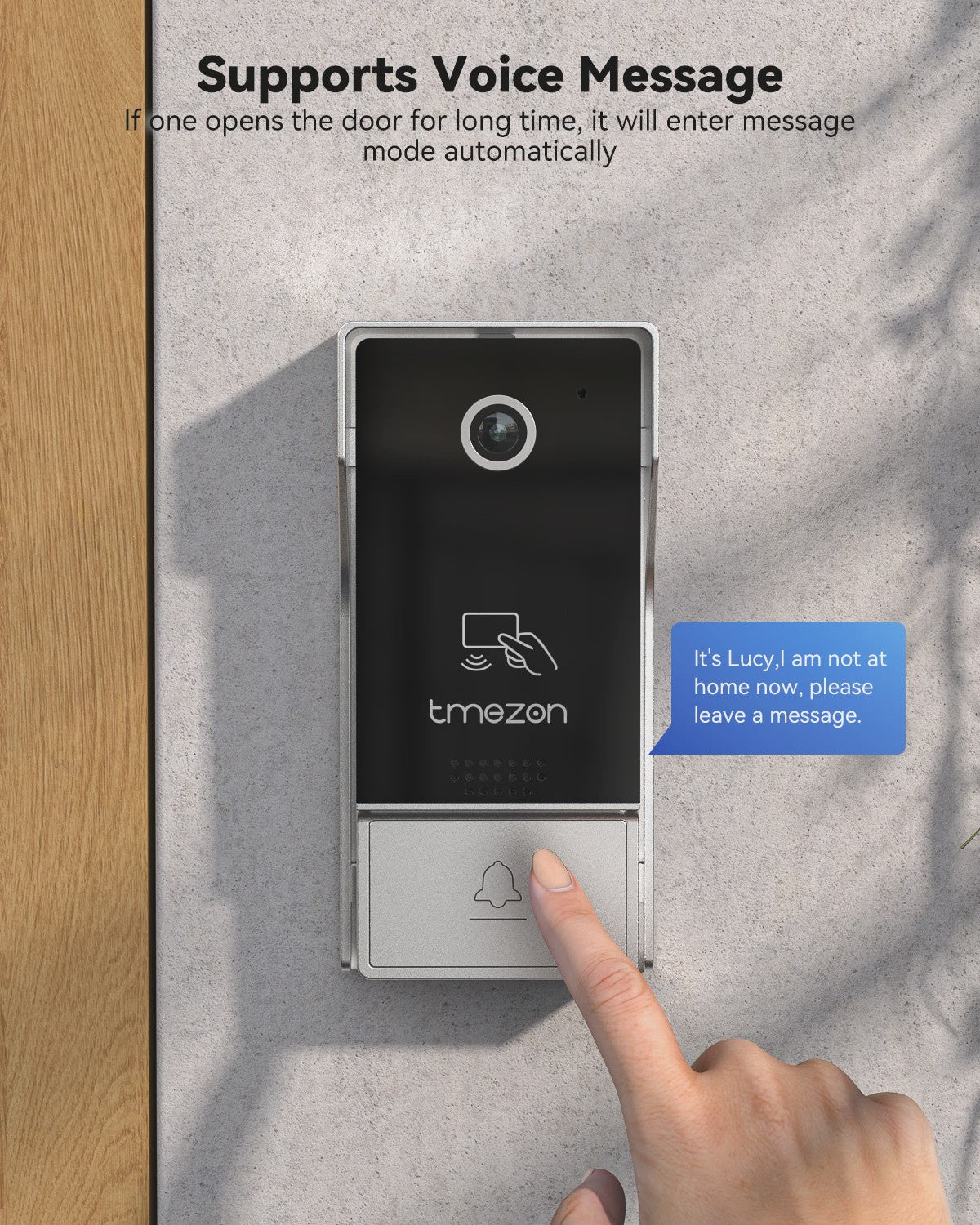 TMEZON 4-Draads Video Intercom Systeem met 7" HD Touchscreen & Tuya App