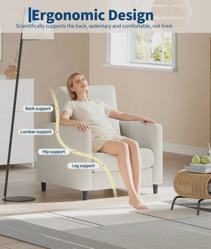 Moderne 2-zits bank en fauteuil set - Compact en comfortabel voor kleine ruimtes