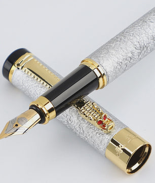 Luxe Metalen Vulpen met Iridium Punt (0.5mm) - Stijlvol Schrijven voor Kantoor en School