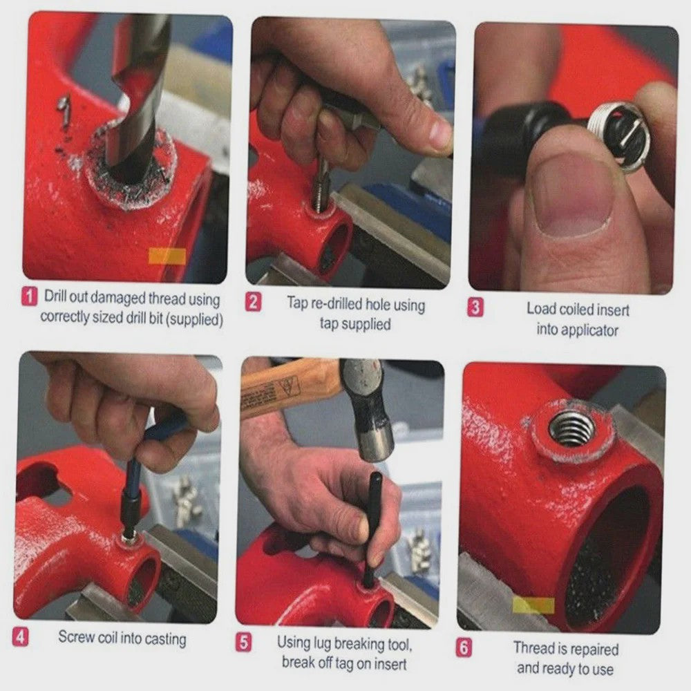 30-delige Schroefdraad Reparatie Kit M3-M11 RVS - Auto & Mechanica