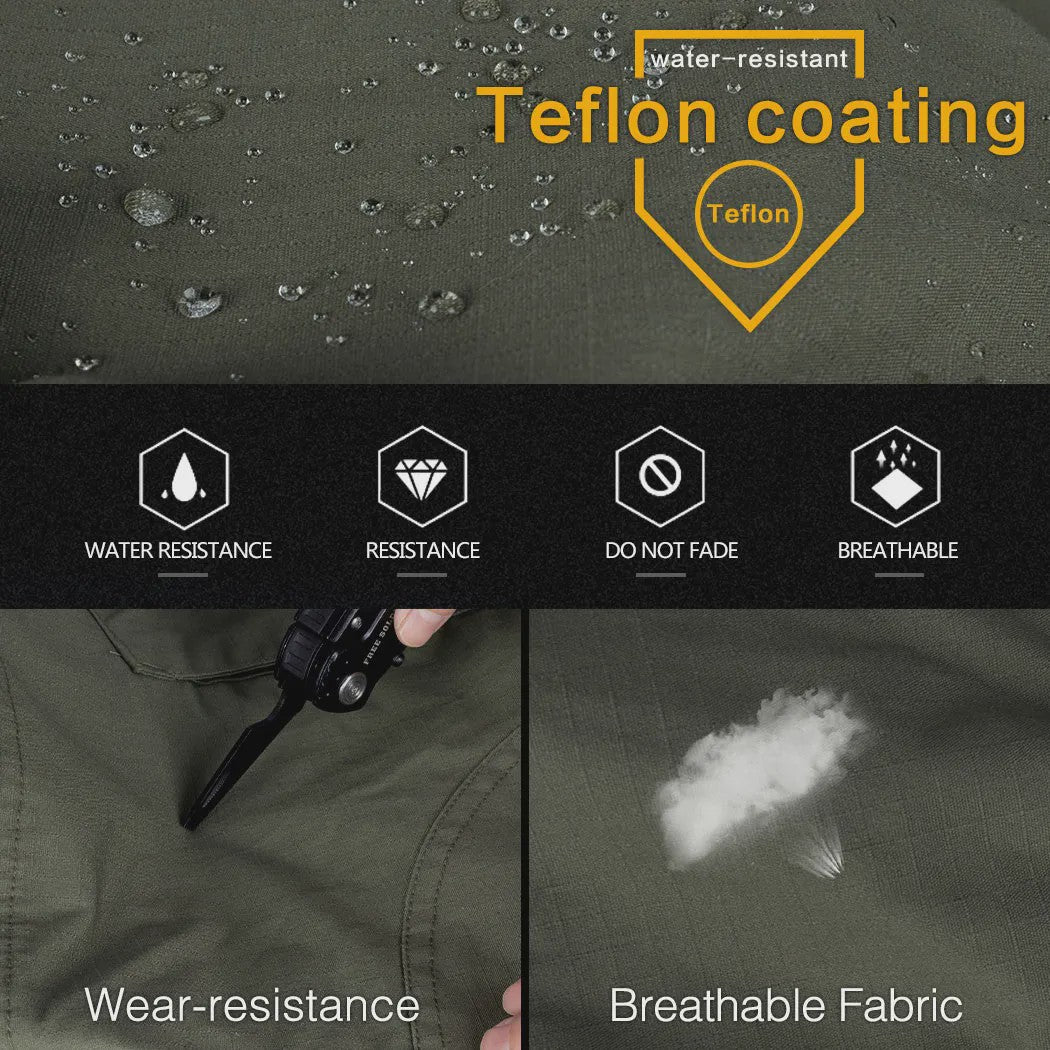 IDOGEAR G3 Combat Uniform Set Heren - Tactische Kleding Set met Broek en Shirt - Zwart/Ranger Groen