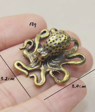 Retro Messing Octopus Ornament - Creatieve Zeedier Bureau Decoratie & Uniek Cadeau