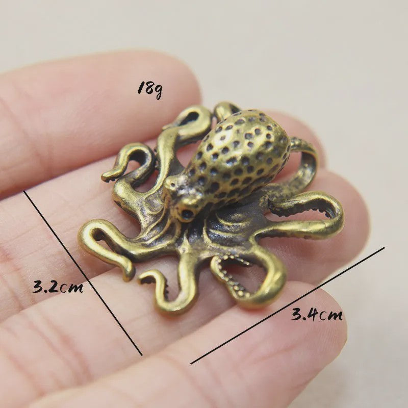 Retro Messing Octopus Ornament - Creatieve Zeedier Bureau Decoratie & Uniek Cadeau