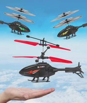 Handgestuurde RC Helikopter met Verlichting - Impactbestendig & Oplaadbaar