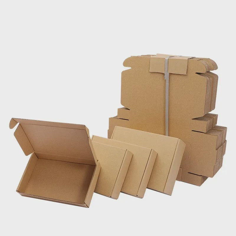 Set van 10/30 Luxe Kartonnen Cadeauboxen - Wit & Bruin, Diverse Maten
