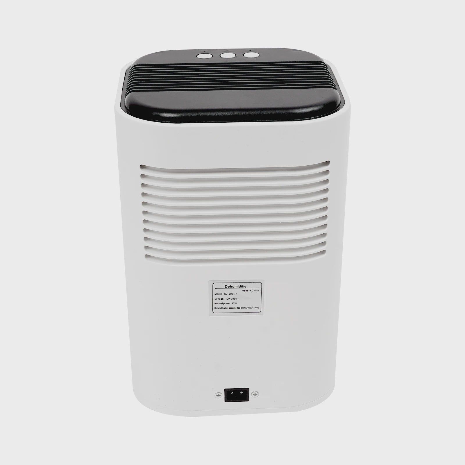Compacte Elektrische Luchtontvochtiger 2L met 7-Kleur Verlichting - 500-600ml/dag