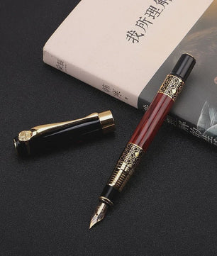 Luxe Metalen Vulpen met F-punt - Klassiek Design voor Zakelijk Schrijven