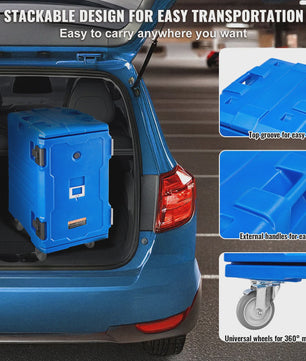 Professionele Geïsoleerde Voedseltransportbox 75-120L - Warm & Koud Houden