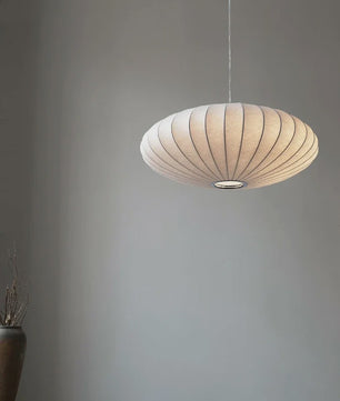 Wabi Sabi Zijden Hanglamp - Sfeervolle Plafondlamp voor Woon- en Eetkamer