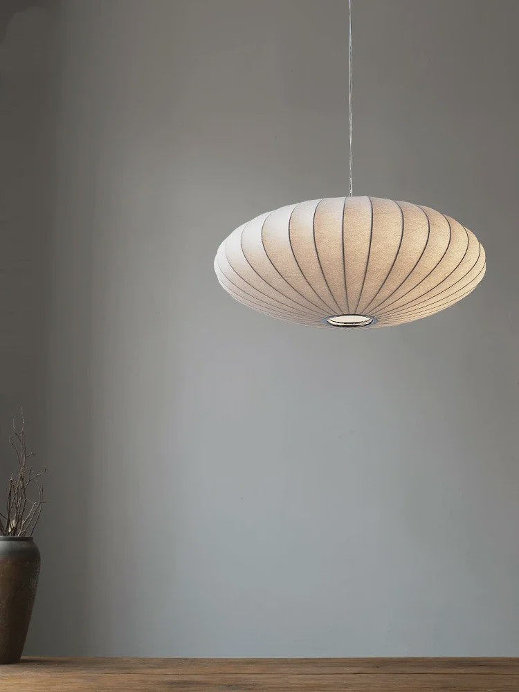 Wabi Sabi Zijden Hanglamp - Sfeervolle Plafondlamp voor Woon- en Eetkamer