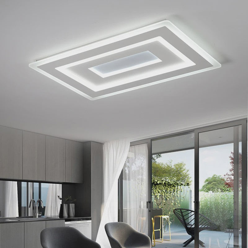 Moderne Ultradunne Acryl LED Plafondlamp - Sfeervolle Verlichting voor Woonkamer & Slaapkamer